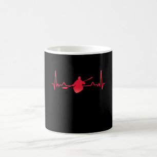 Kayak Heartbeat Line Kayaking Xmas Geschenk Kaffeetasse