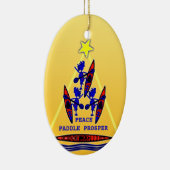 Kayak Holiday Paddle ~ Peace Paddle Prosper Cerami Keramik Ornament (Rechts)