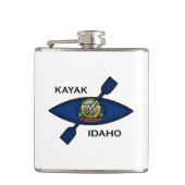 Kayak Idaho Flag Flachmann (Vorderseite)