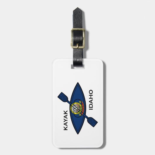 Kayak Idaho Flag Gepäckanhänger (Vorderseite vertikal)