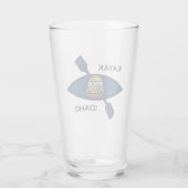 Kayak Idaho Flag Glas (Rückseite)