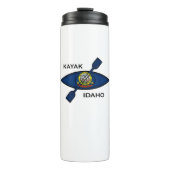 Kayak Idaho Flag Thermosbecher (Vorderseite)