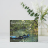 Kayak im Frühjahr Postcard Postkarte (Stehend Vorderseite)