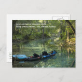 Kayak im Frühjahr Postcard Postkarte (Vorne/Hinten)