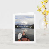 Kayak Journey; glücklich zum Geburtstag Karte (Gelbe Blume)