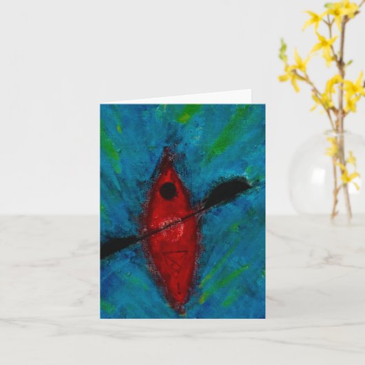 Kayak Karte (Gelbe Blume)