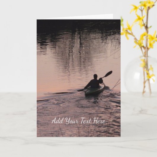 Kayak Karte (Gelbe Blume)