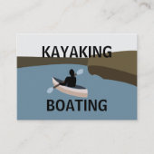 Kayak Kayaking Boot Visitenkarte (Vorderseite)
