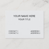 Kayak Kayaking Boot Visitenkarte (Rückseite)