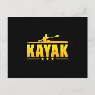 Kayak Kayaking Canoe Paddle Canoeing Funny Gift Postkarte