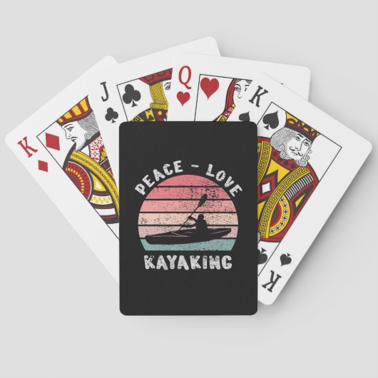 Kayak - Liebe des Friedens Kajak Spielkarten (Rückseite)