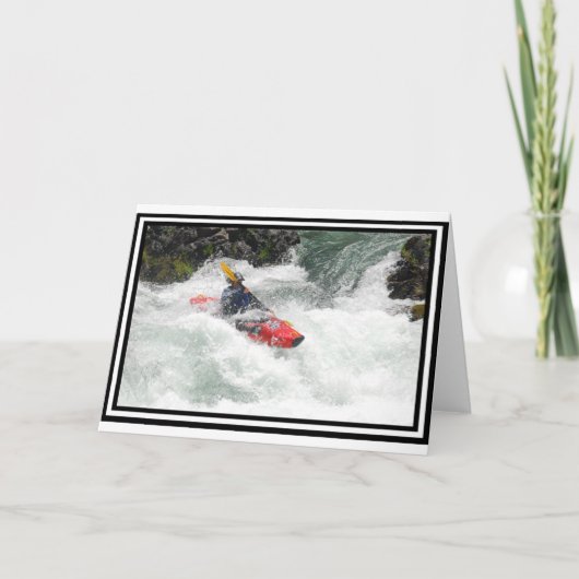 Kayak Lined Karte (Vorderseite)