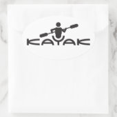 Kayak Logo-Sticker Ovaler Aufkleber (Tasche)