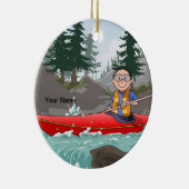 Kayak - Männlich Keramik Ornament (Rechts)