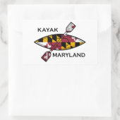 Kayak Maryland Rechteckiger Aufkleber (Tasche)