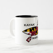 Kayak Maryland Zweifarbige Tasse (Vorderseite Links)