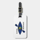 Kayak Montana Flag Gepäckanhänger (Vorderseite vertikal)