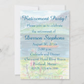 Kayak Mountain Lake Retirement Party Einladung (Rückseite)