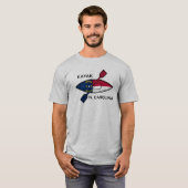 Kayak North Carolina Flag T-Shirt (Vorne ganz)