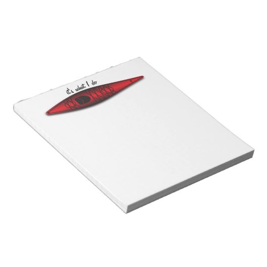 Kayak notepad notizblock (angewinkelt)