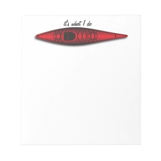 Kayak notepad notizblock (Vorderseite)