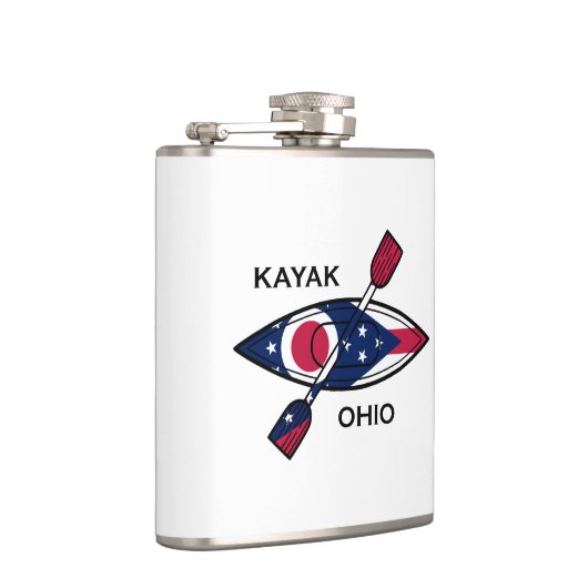 Kayak Ohio Flag Flachmann (Rechts)