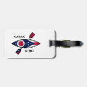 Kayak Ohio Flag Gepäckanhänger (Rückseite horizontal)
