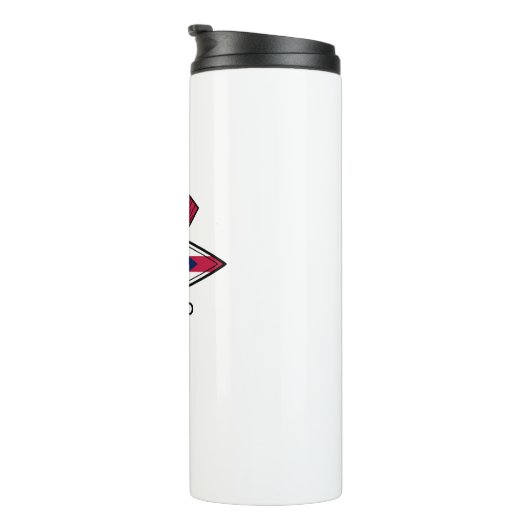 Kayak Ohio Flag Thermosbecher (Nach rechts gedreht)