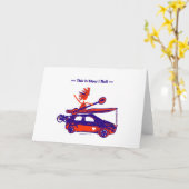 Kayak On Car - So rolle ich! Karte (Gelbe Blume)