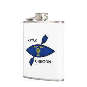 Kayak Oregon Flag Flachmann (Links)