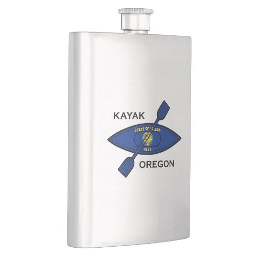 Kayak Oregon Flag Flachmann (Rechts)