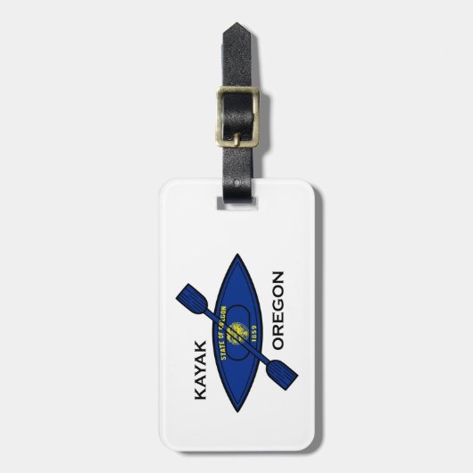 Kayak Oregon Flag Gepäckanhänger (Vorderseite vertikal)