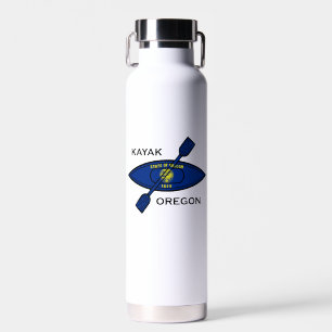 Kayak Oregon Flag Trinkflasche