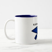 Kayak Oregon Flag Zweifarbige Tasse (Links)