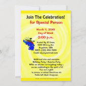 Kayak Paddle Fun Party Einladung (Rückseite)