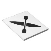 Kayak Paddle Notizblock (angewinkelt)