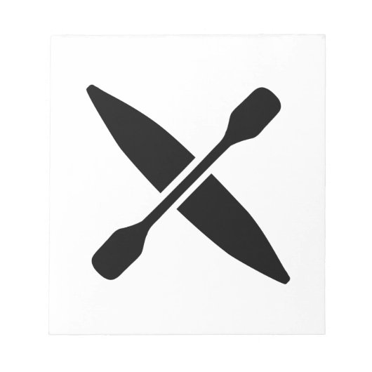 Kayak Paddle Notizblock (Vorderseite)