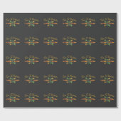 Kayak Paddling Time Whitewater Paddle Boat Lover Geschenkpapier (Flach)