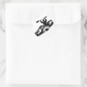 Kayak Part Runder Aufkleber (Tasche)