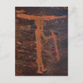 Kayak Petroglyph Postkarte (Vorderseite)