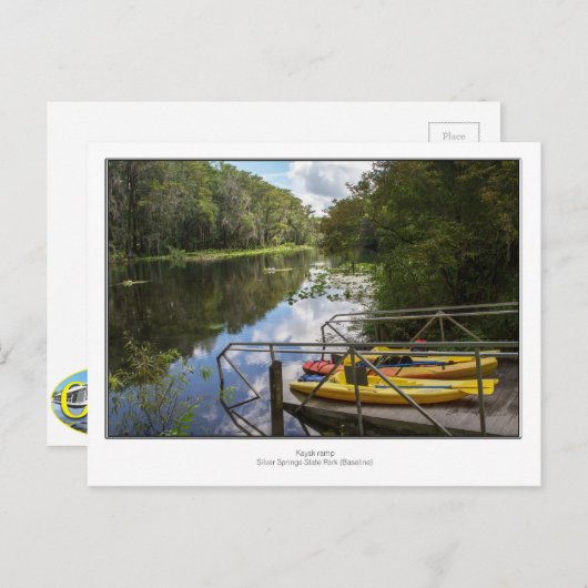 Kayak Ramp Postkarte (Vorne/Hinten)