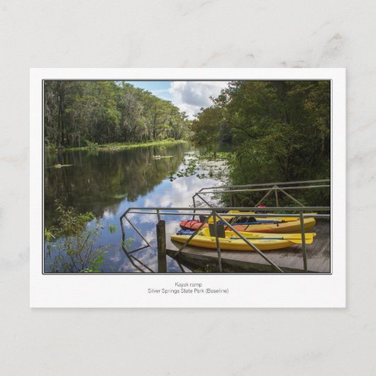 Kayak Ramp Postkarte (Vorderseite)