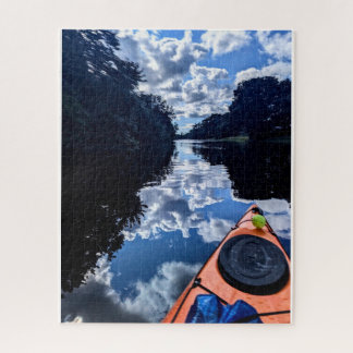 Kayak Reflections on Lake Puzzle
