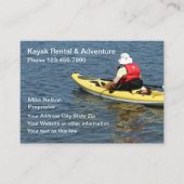 Kayak Rental & Outdoor Adventure Visitenkarte (Vorderseite)
