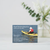 Kayak Rental & Outdoor Adventure Visitenkarte (Stehend Vorderseite)