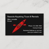 Kayak Rental Water Sports Business Card Design Visitenkarte (Vorderseite)