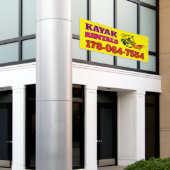 Kayak Rentals Custom Banner (Äußeres Gebäude)