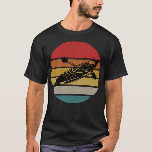 Kayak Retro T-Shirt (Vorderseite)