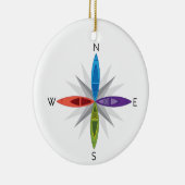 Kayak-Richtung Keramik Ornament (Rechts)