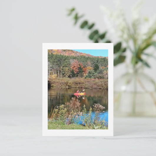 Kayak Ride Postkarte (Stehend Vorderseite)